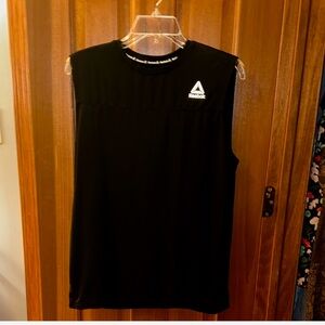 Reebok Sleeveless Athletic Training Shirt – Black – Men’s Small